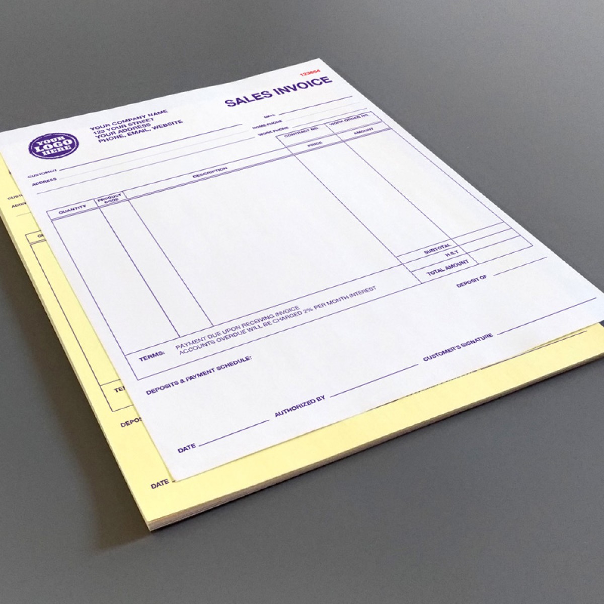 Pool Sales Invoice in Toronto